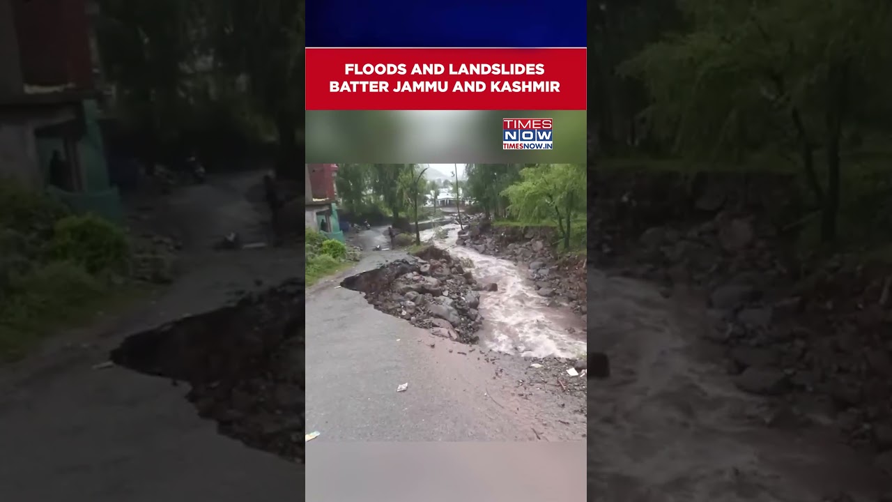J&K Weather: Floods And Landslides Batter Jammu And Kashmir Amid Relentless Rain #shorts