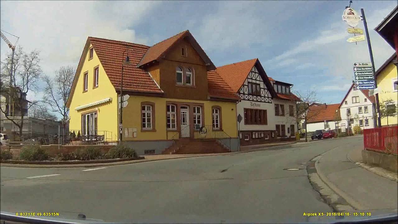 Ortsdurchfahrt im Odenwald/HP: Hammelbach (Süd rein, Nord raus)