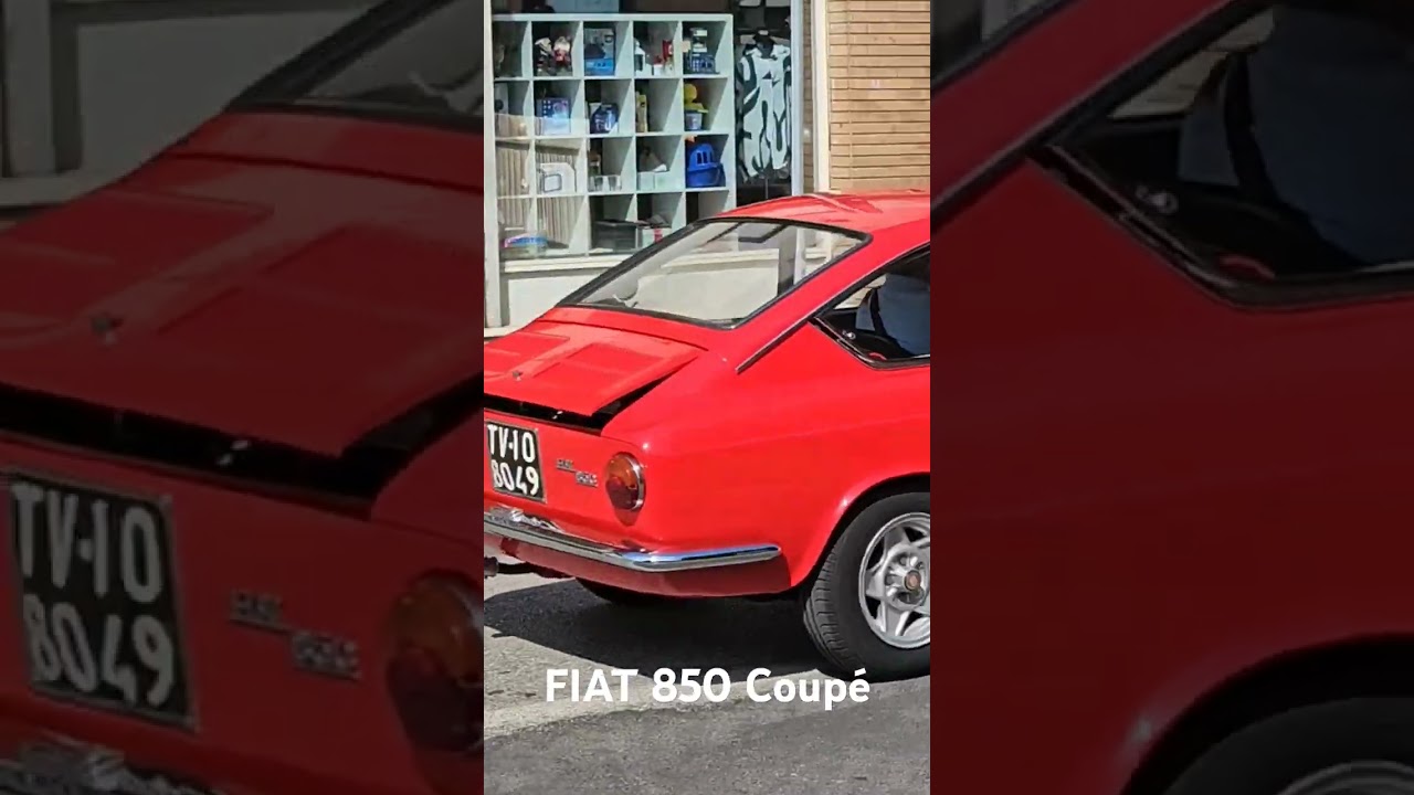 FIAT 850 Coup&eacute; at classic car meeting in Rivignano Italy #automobile #travel #italy #rivignano #fiat