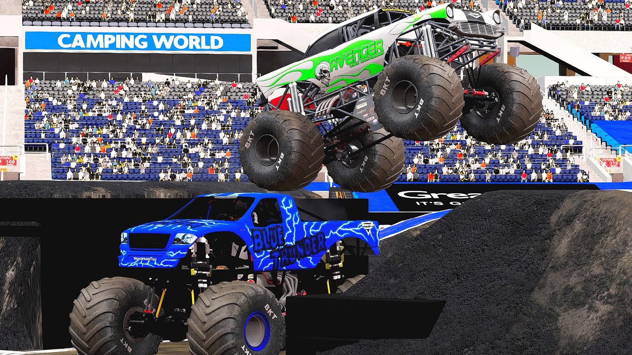 Racing Crashes and Saves #6  I  BeamNG.Drive Monster Jam