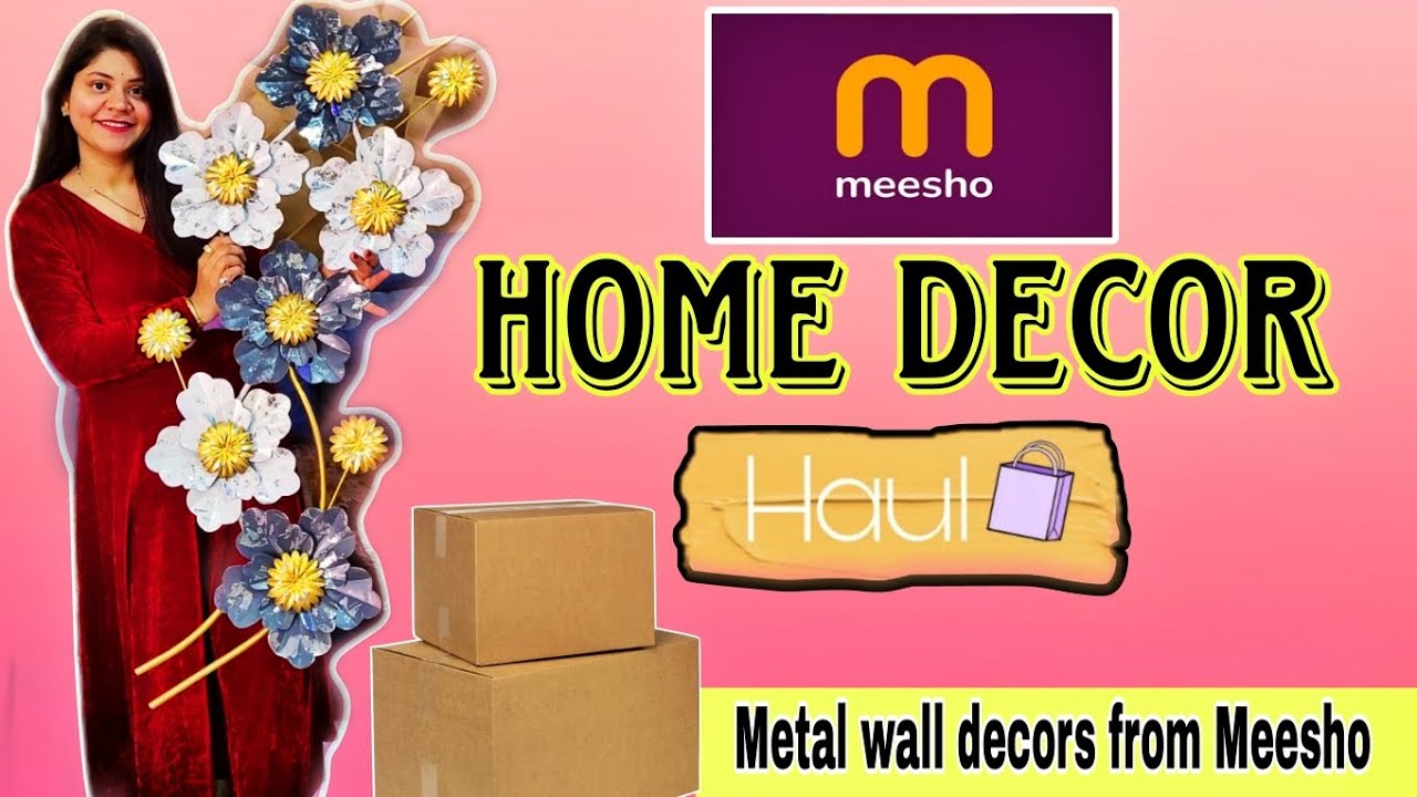 Huge *MEESHO* HomeDecor haul | Trendy Metal Wall decor | Affordable ☆Meesho☆Haul