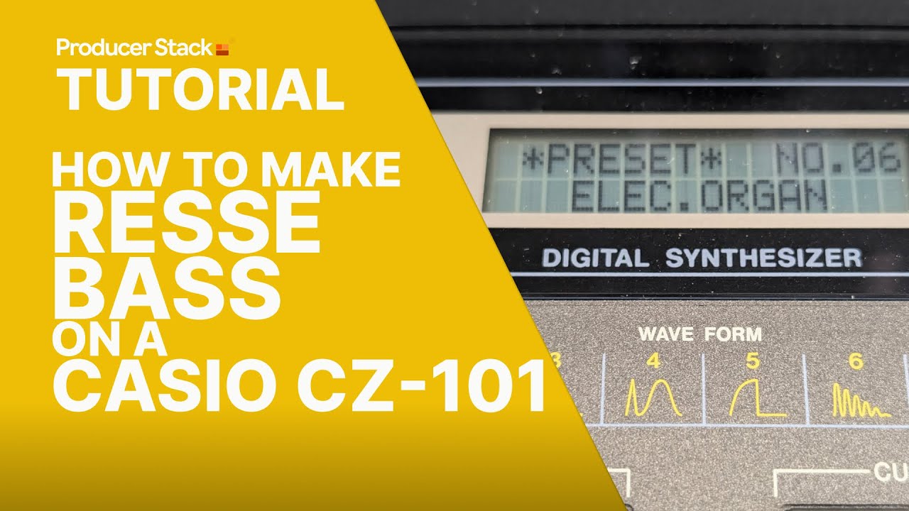 How to Make Reese Bass  Casio CZ 101 Step by Step Tutorial 2025