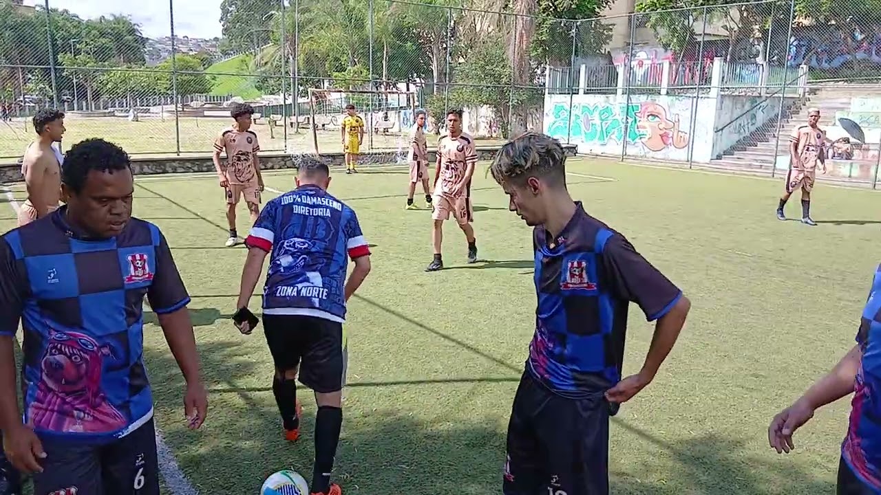 Jogo do time 100 %   Damasceno  X OS Bravos  fc  1°tempo do 2°quadro  ( vd 03) 18-01-26