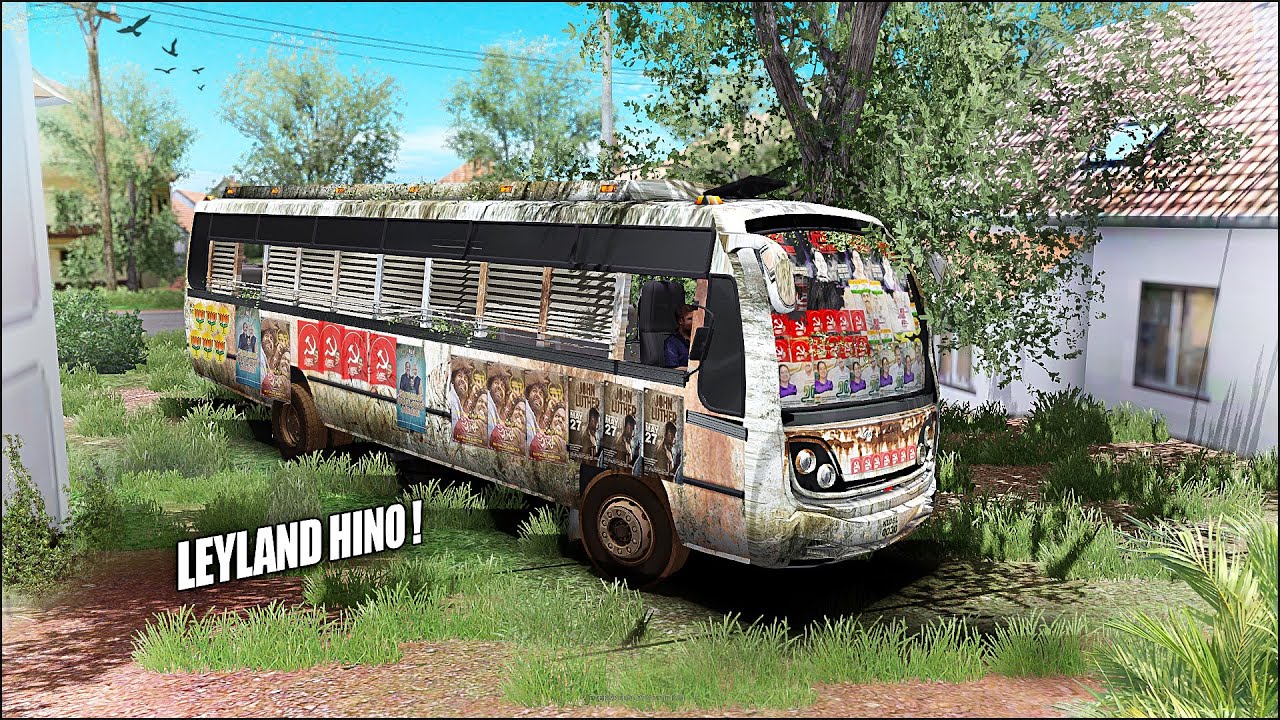 Restoring An Old Ashok Leyland Hino Bus - #Euro #Truck #Simulator #Gameplay #Kerala #Bus