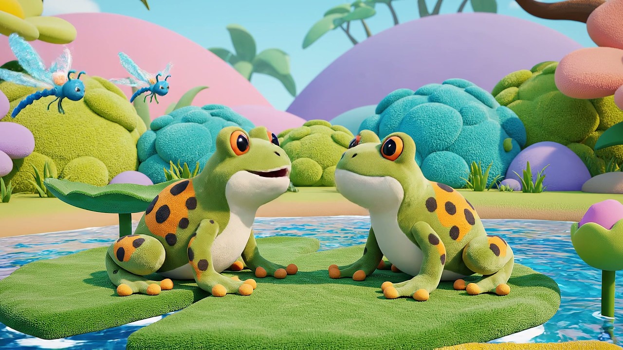 Cuatro ranitas de juguete Croc Croc Croc | Canciones Infantiles de Animales y Juguetes