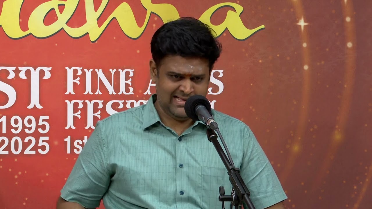 Dr.Srirangam Venkatanagarajan (Vocal) &ndash; Mudhra&rsquo;s 31st  Fine Arts Festival