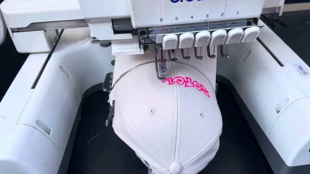 Embroidered my sotolog logo on 2caps