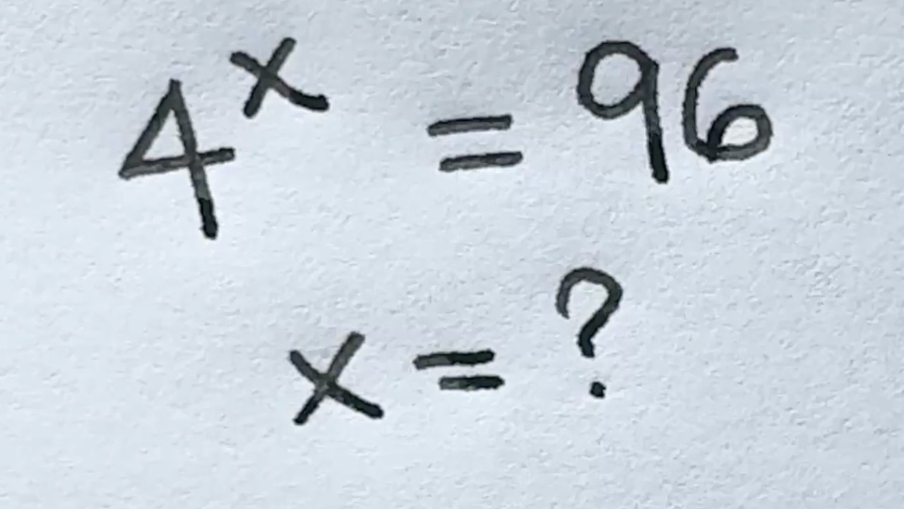 Solve for x in this nice exponential equation | Math Olympiad Mathematics