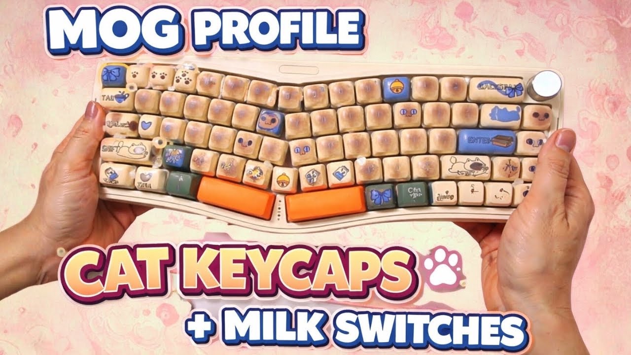 Turning My Keyboard into a Cat Keyboard 🐱 | MOG Profile + Milk Switches