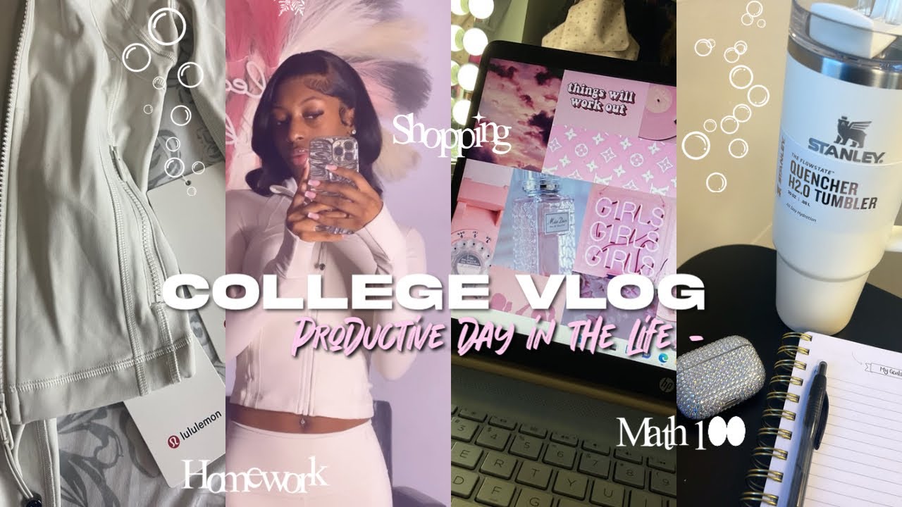 COLLEGE VLOG | productive days in my life ,new semester,shopping , staying motivated ,cleaning