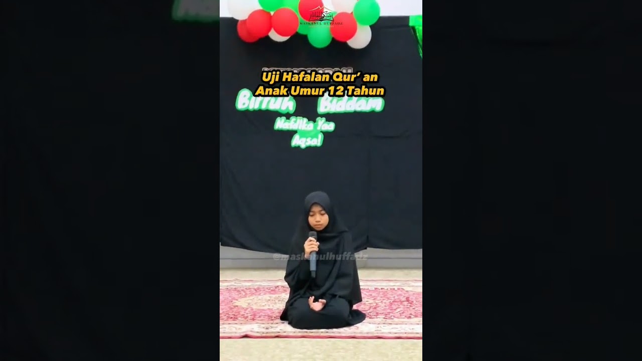 Uji hafalan anak usia 12 thn😯#maskanulhuffadz #okisetianadewi #ujian #kuis #santri