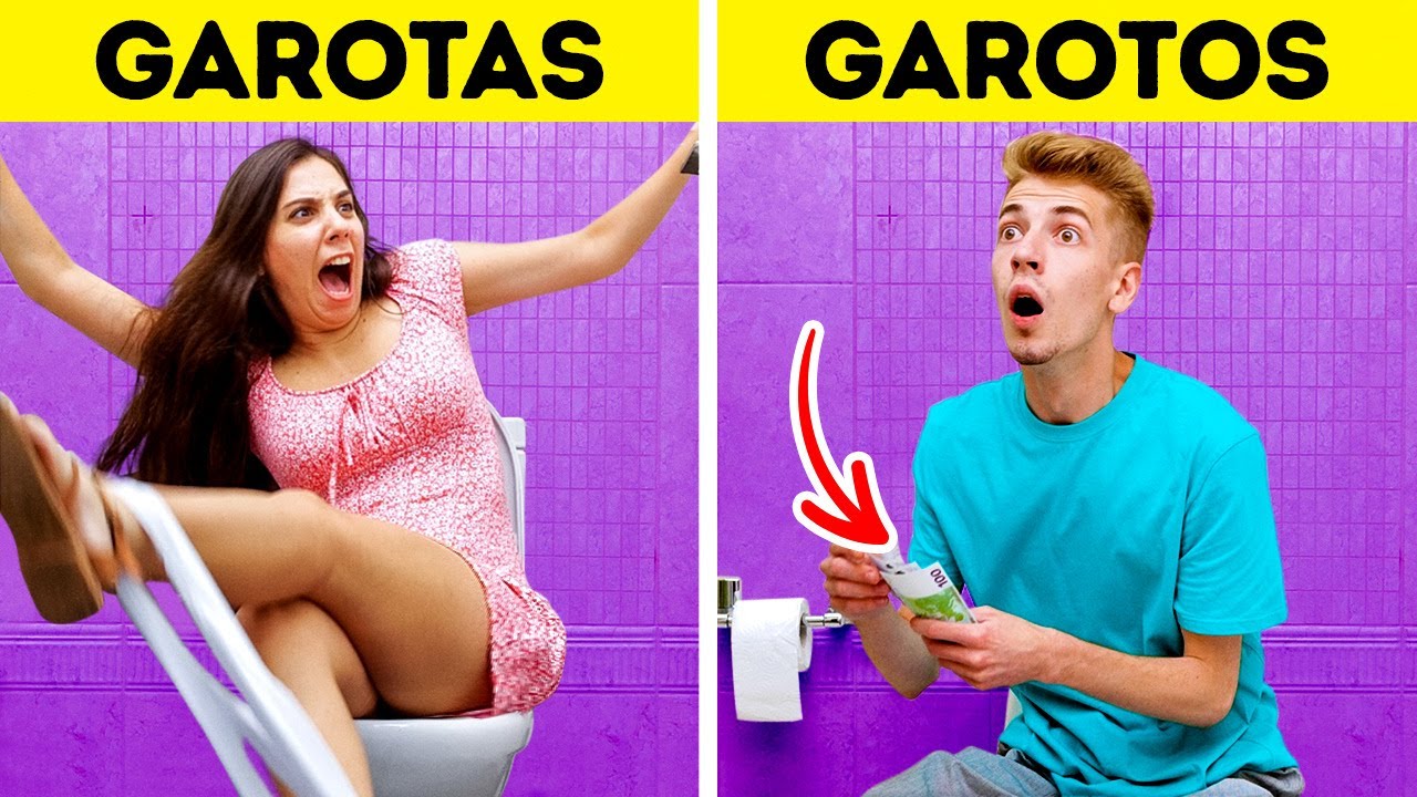Garotas vs. Garotos || A verdadeira diferença entre homens e mulheres