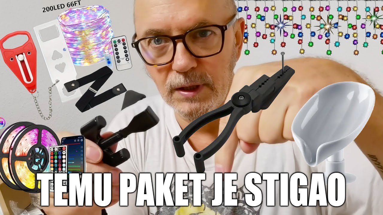 TEMU Unboxing: Pojas, LED lančići i sigurnosna oprema 🔐 ✨