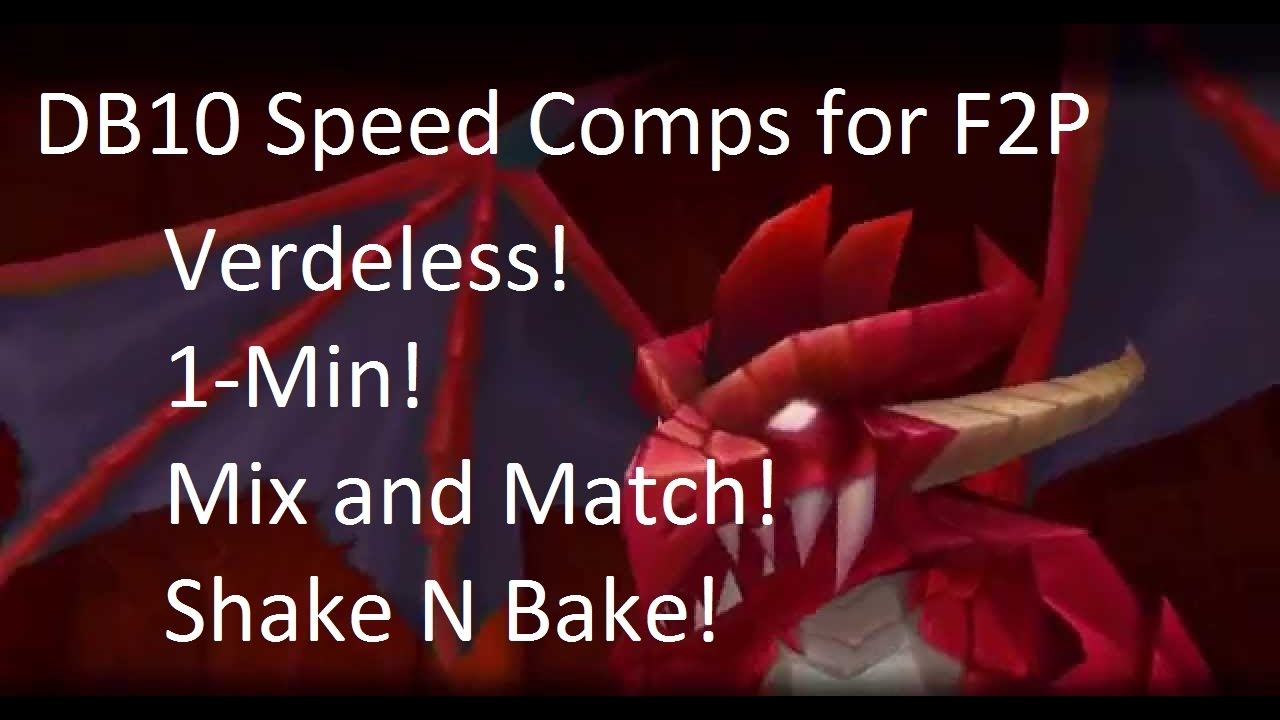Summoners War F2P DB10 1-Min Runs VERDELESS
