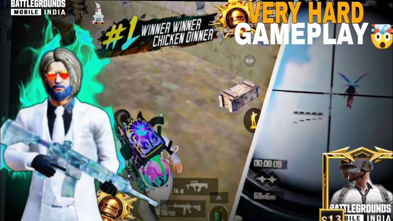 VERY HARD GAMEPLAY 110,KILL -1 WINNER WINNER CHICKEN DINNER 🍽️