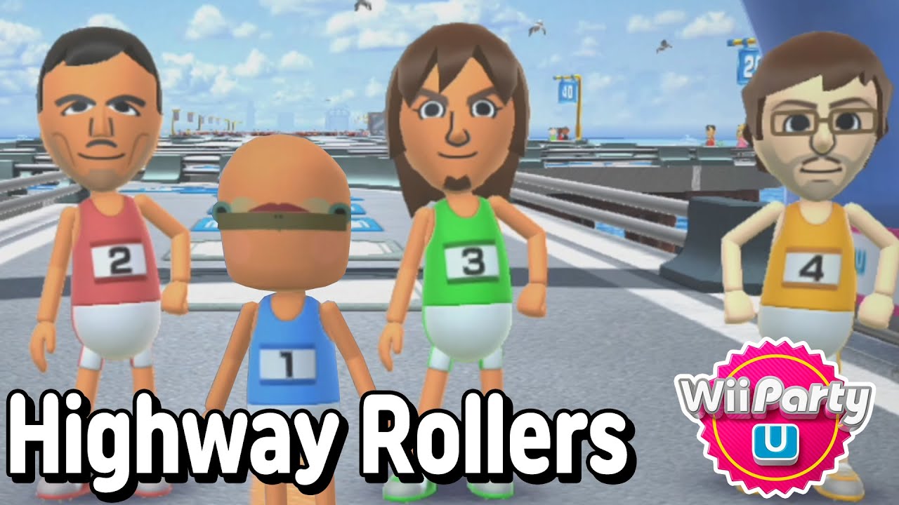 Wii Party U - Highway Rollers | Beef Boss, Bo-Jia, Yuya and William | Alexgaming