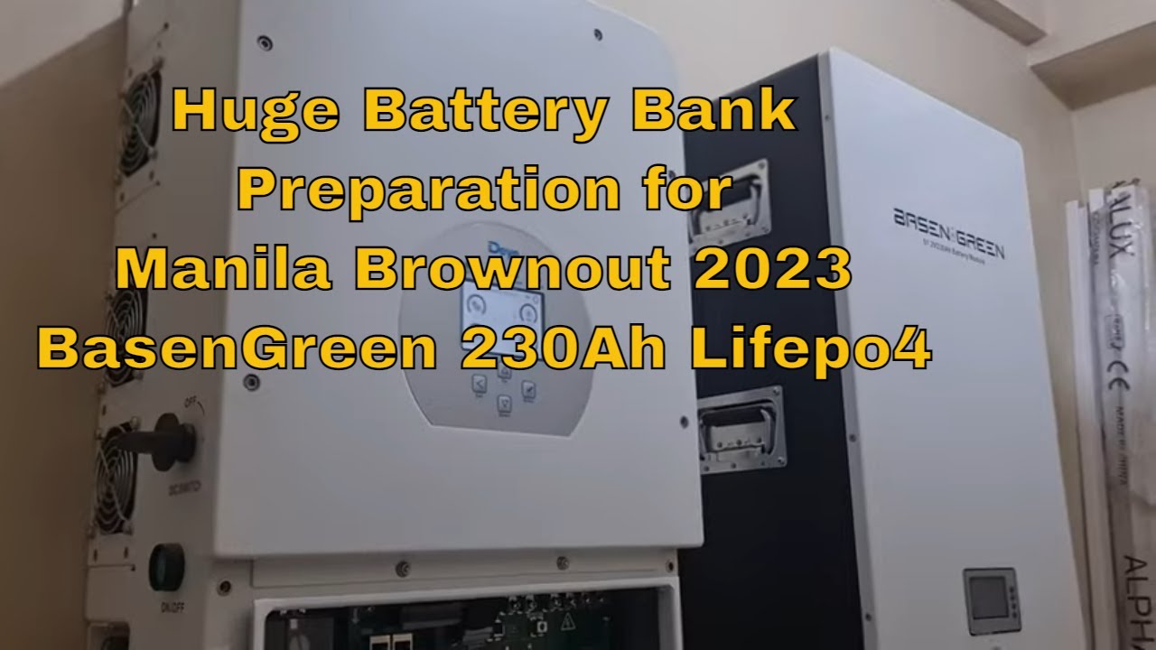 Preparing For MASSIVE Manila Brownouts With Huge Solar Battery Banks Quezon City