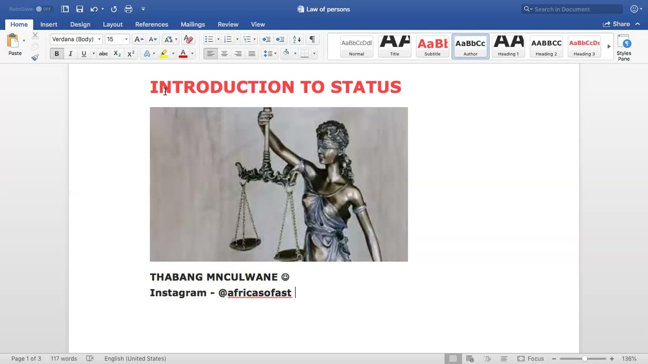 Law of Persons