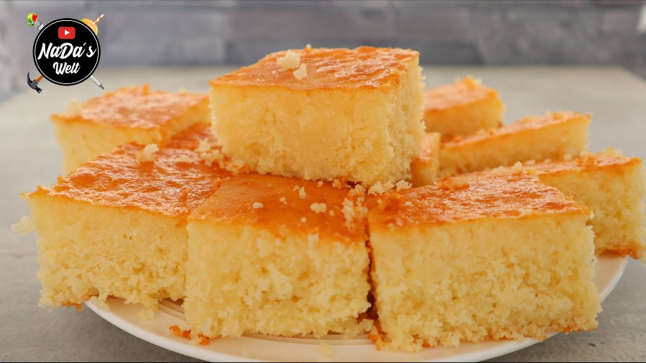 Grie&szlig;kuchen Rezept / saftiger Grie&szlig;kuchen vom Blech / NaDas Welt Rezepte