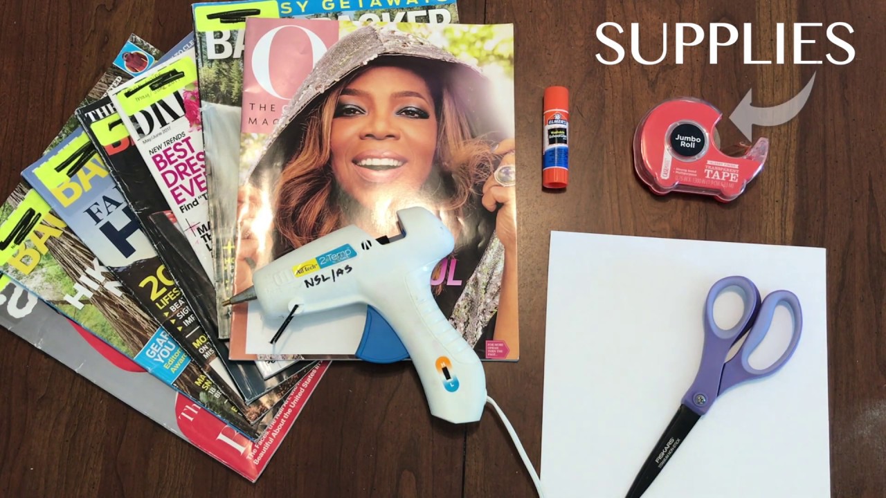 Upcycled Magazine Wall Art