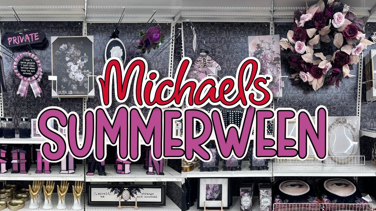 MICHAELS SUMMERWEEN SPOOKY DECOR COLLECTION | New Summer Nevermore Collection at Michaels