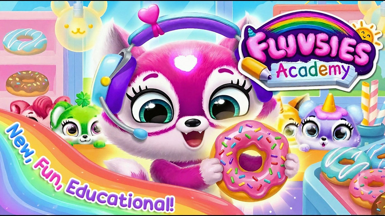 Pinky Plays A NEW Game - Fluvsies Academy!