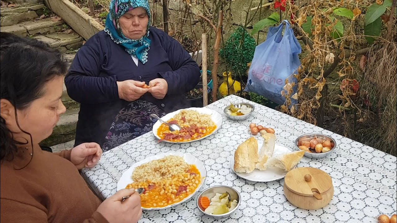 KAYIN VALDEM ÇİĞDEM YEDİK PASTIRMALI KURU FASULYEYİ