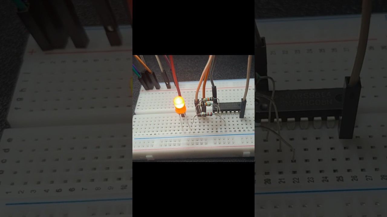 How AND Gate IC Works | 7408 Truth Table & LED Test