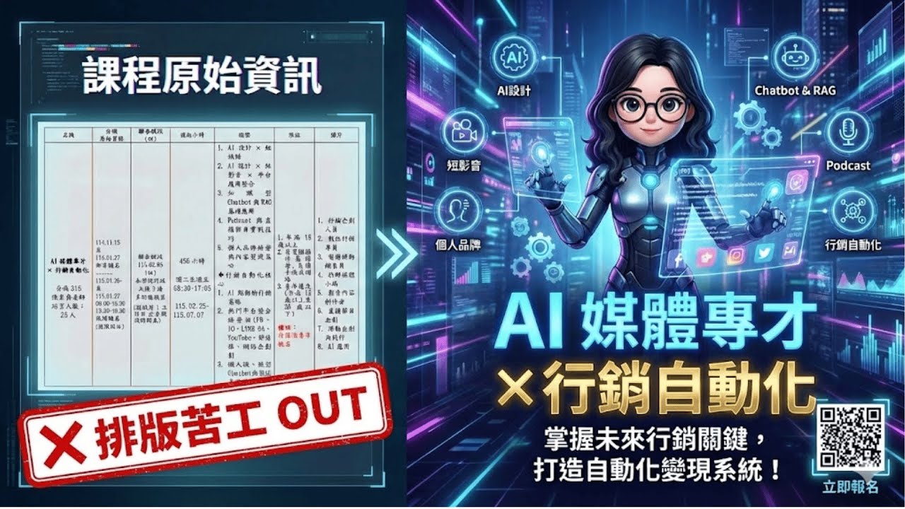 招生海報別再用 Canva 苦排了，我用 AI 3 分鐘直接變商業級設計｜職能小真