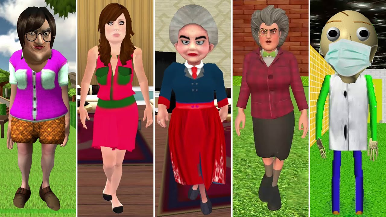 Baldi Teacher,Scary Evil Teacher Return & Revenge,Crazy High School Scary Teacher,Scary Evil Teacher