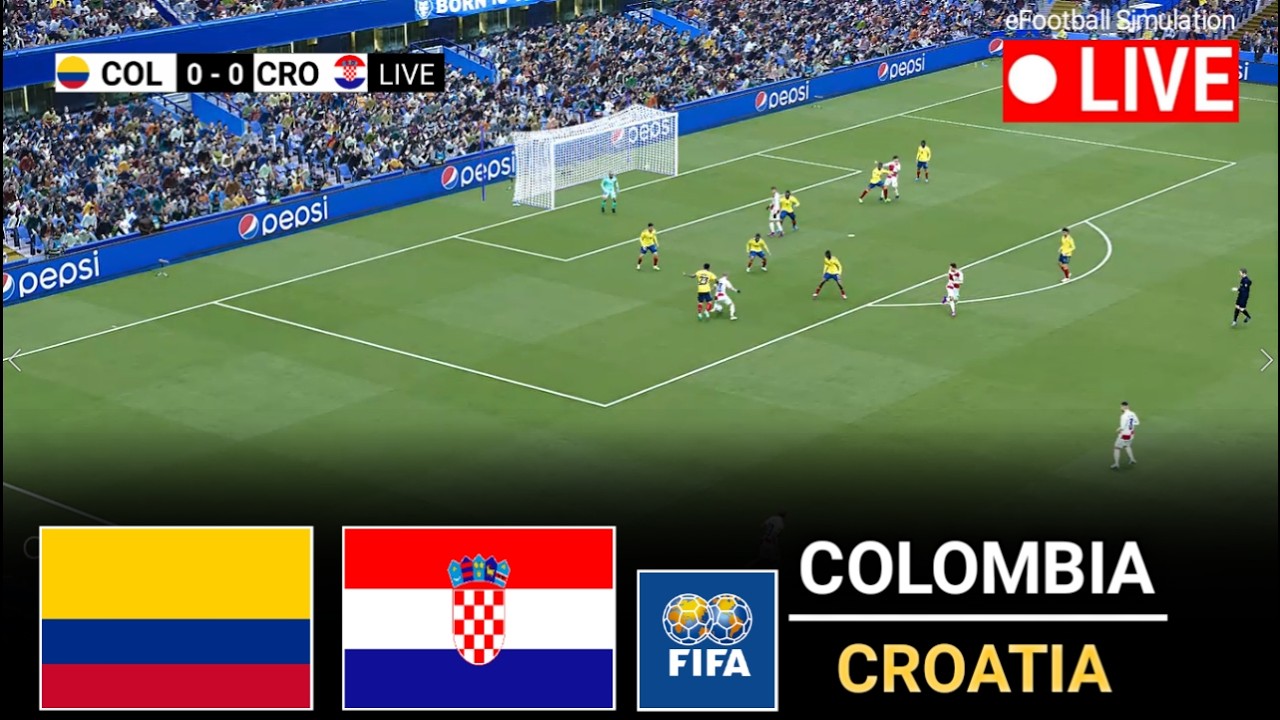 🔴UŽIVO - Kolumbija protiv Hrvatske l Prijateljska utakmica 2026.eFootball Pes 21 simulacija utakmice