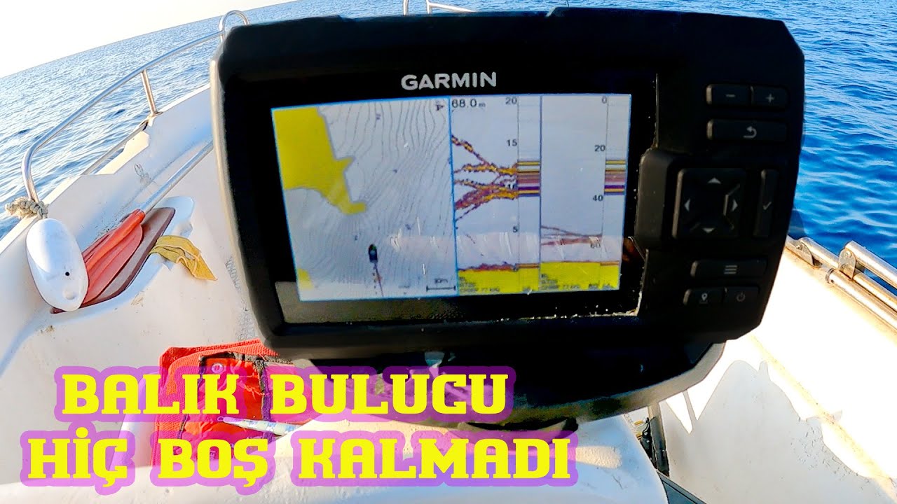 Garmin Striker Cv 5 Balık Bulucuda Balıklar Nasıl Gözükür..Akdenizin Zümrüt Gözlüsünü Yakaladım...