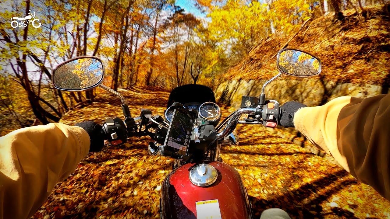 【GN125-3F】紅葉求めて絶景林道を走る