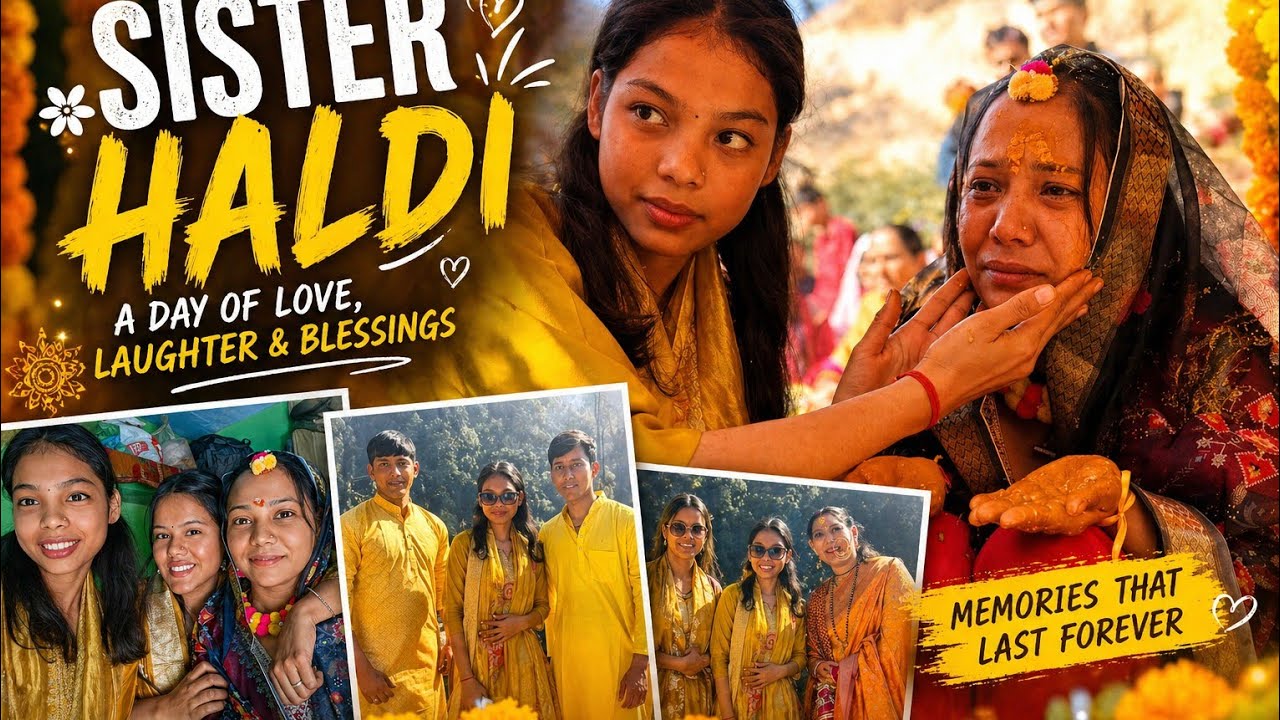 Pahadi haldi vibes (#vlog #emotional #masti#cousins )