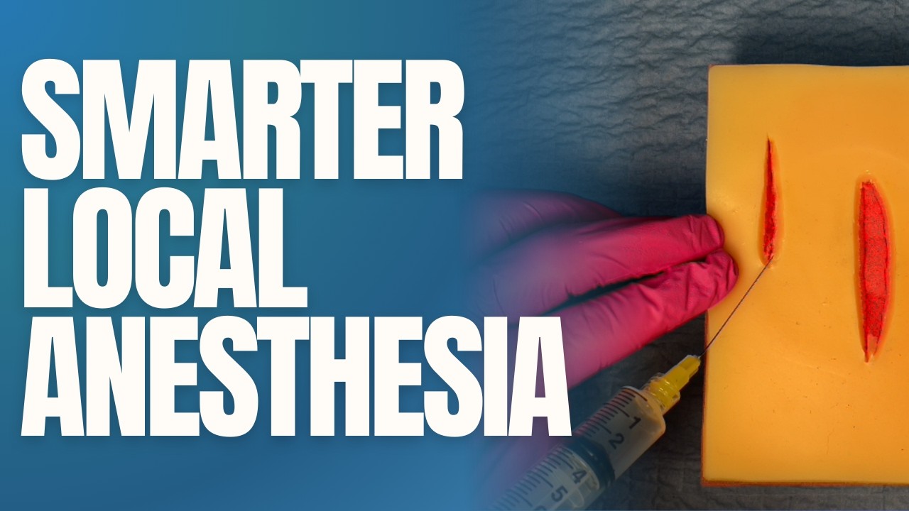 How to Make Laceration Anesthesia Less Painful