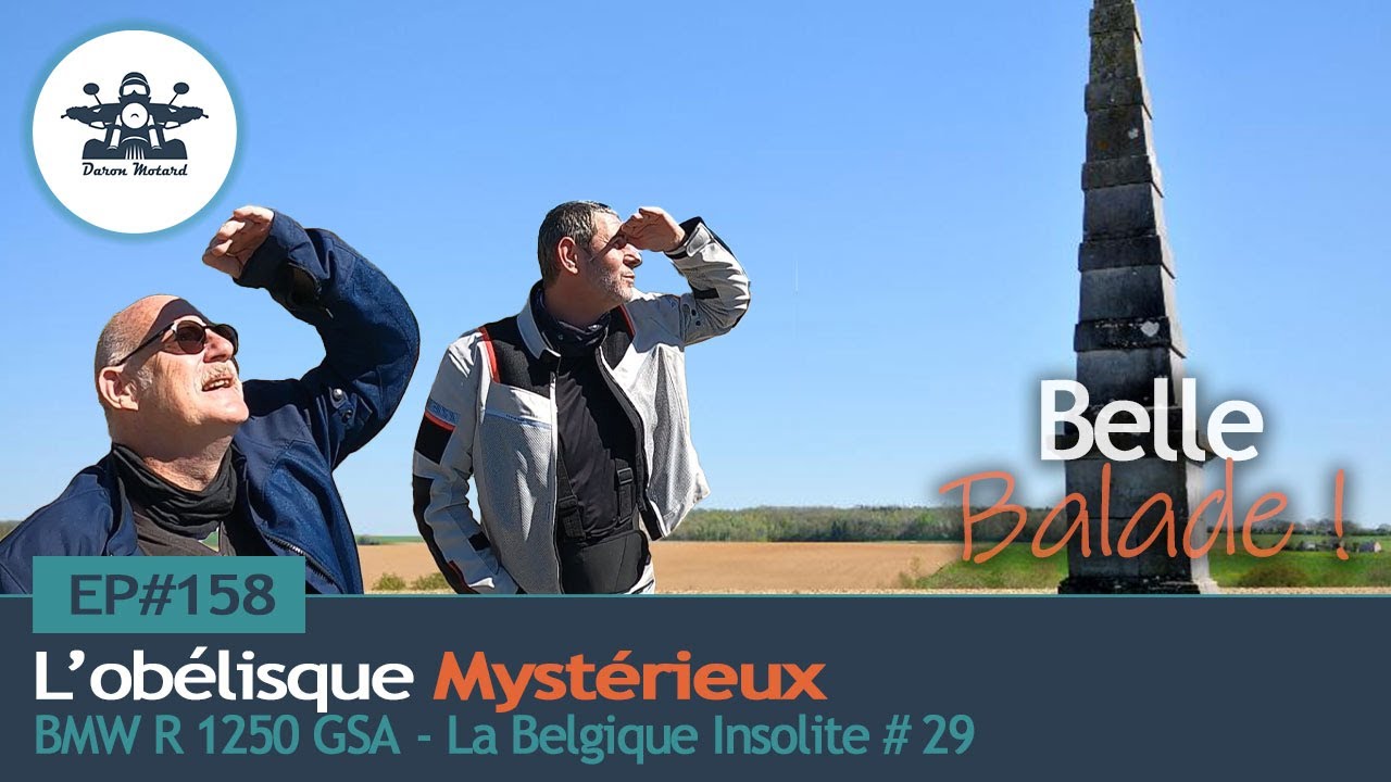 EP#158 :  L'obélisque mystérieux ! - La Belgique Insolite à moto (#29) #BMWR1250GSA #BMWMOTORRAD