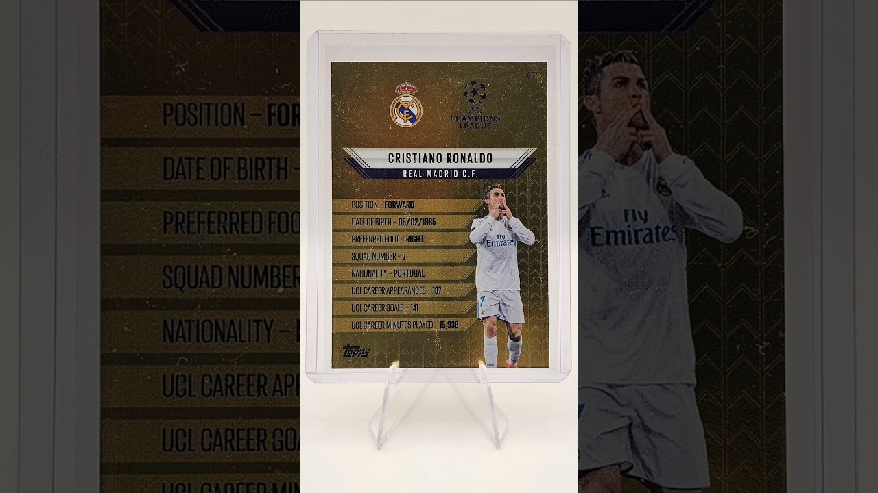 Cristiano Ronaldo Gold Edge Edition Legend Card ⚽️ Topps Match Attax 24/25 #cristianoronaldo #goat