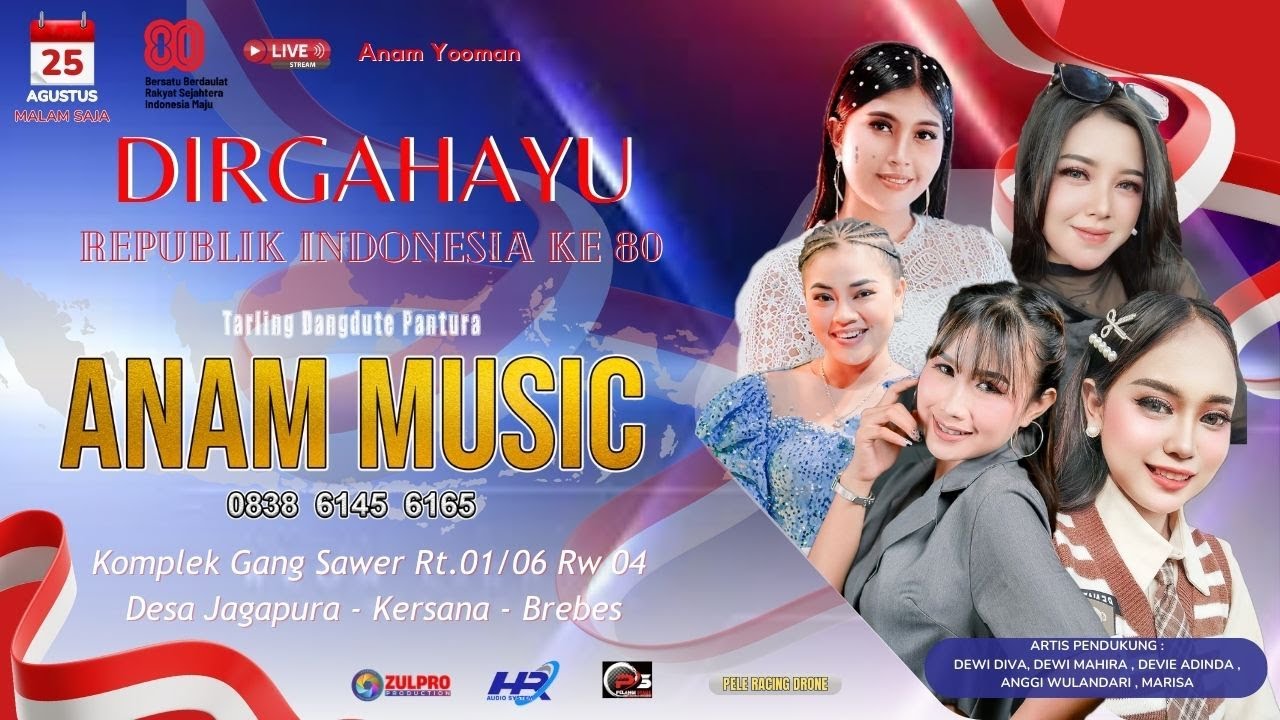 LIVE ANAM MUSIC /// 25 AGUSTUS 2025 /// GANG SAWER JAGAPURA - KERSANA