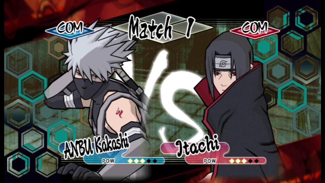 Naruto Shippuden Gekitou Ninja Taisen Special | Anbu Kakashi vs Itachi Uchiha