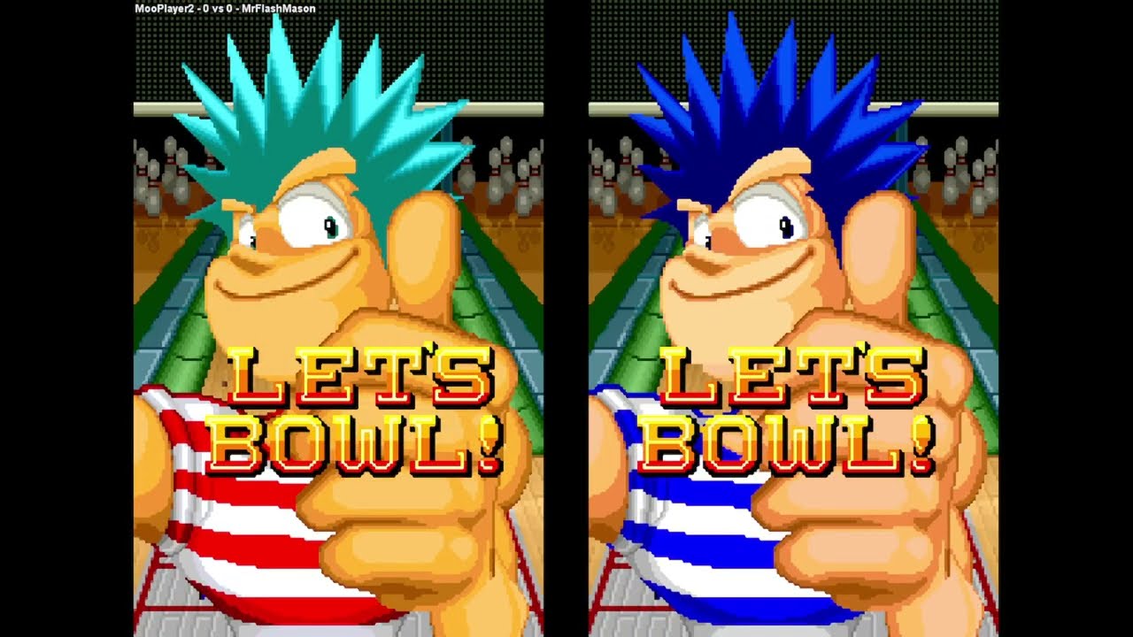 League Bowling | MooPlayer2 VS MrFlashMason | 🇦🇺🇦🇺 Fightcade NEO GEO NGM-019 LBOWLING #capcom #snk