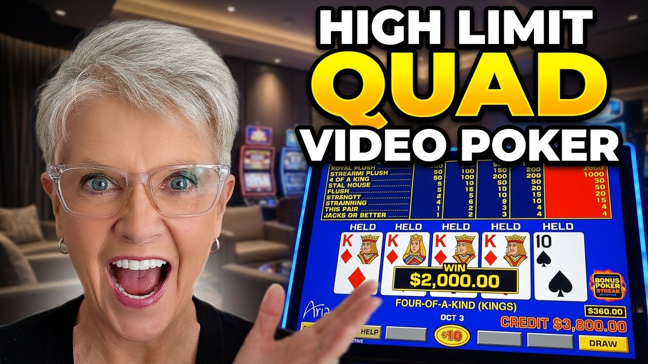 HIGH LIMIT BONUS POKER STREAK - HUGE WINS AT ARIA CASINO
