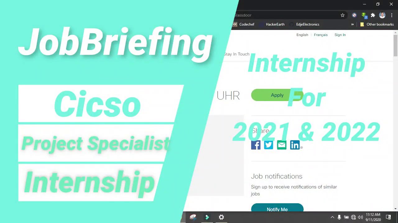 Cisco Hiring Project Specialist (Intern) For 2021 & 2022 Only | Cicso Internship  | JobBriefing