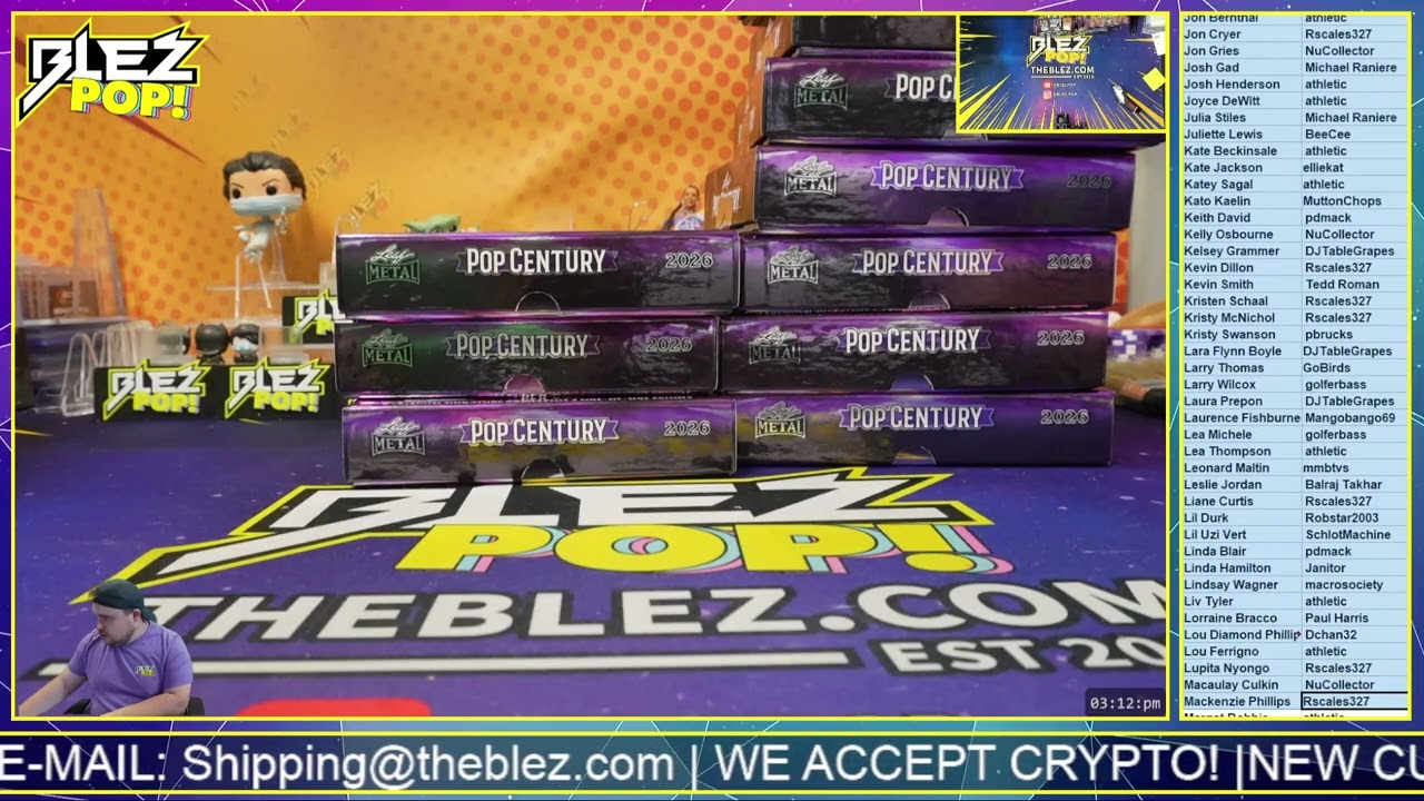 2026 Leaf Metal Pop Century 10 Box Full Case Break Pick Your Celebristity #01