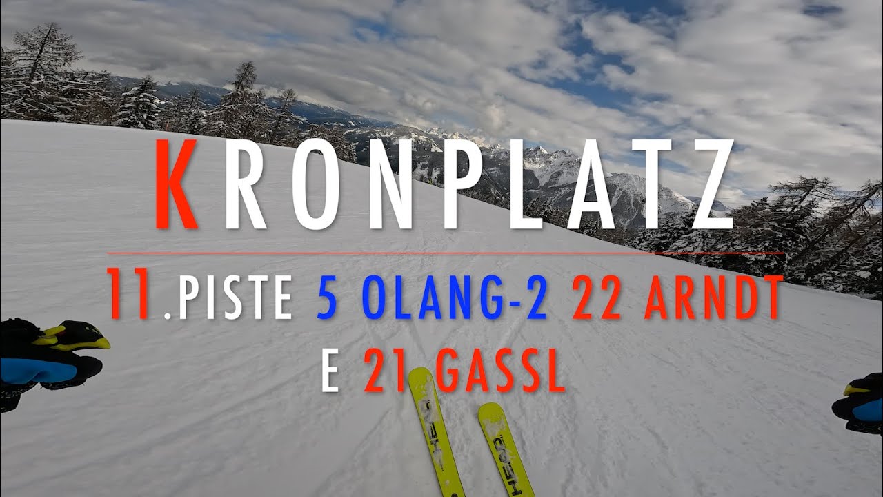 4K 🔴 KRONPLATZ SKI 🔴 11. Piste 5 Olang (blu) 22 Arndt e 21 Gassl (rosse) 🔴 Day 2 🔴 7.3.2024