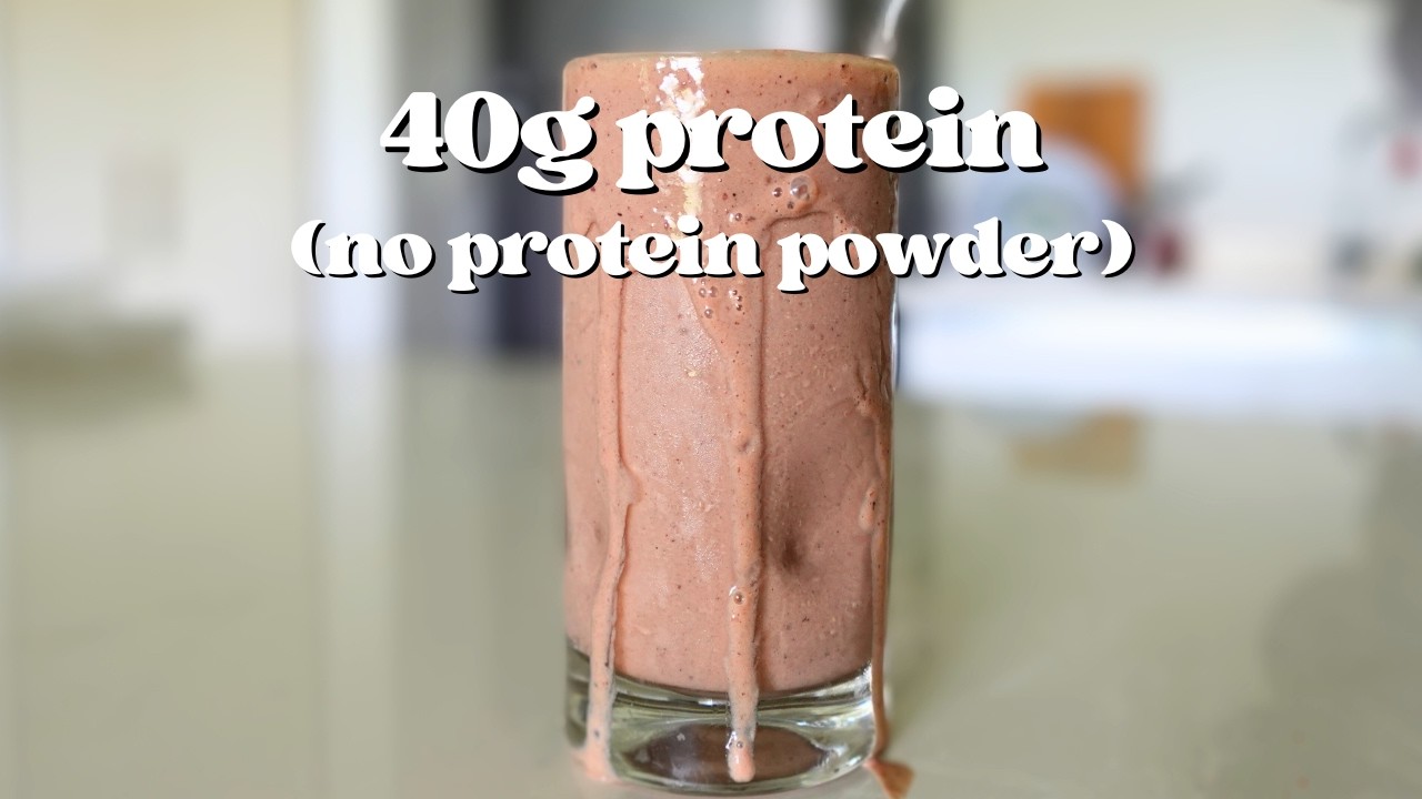 40g Protein Smoothie WITHOUT Protein Powder 🤯