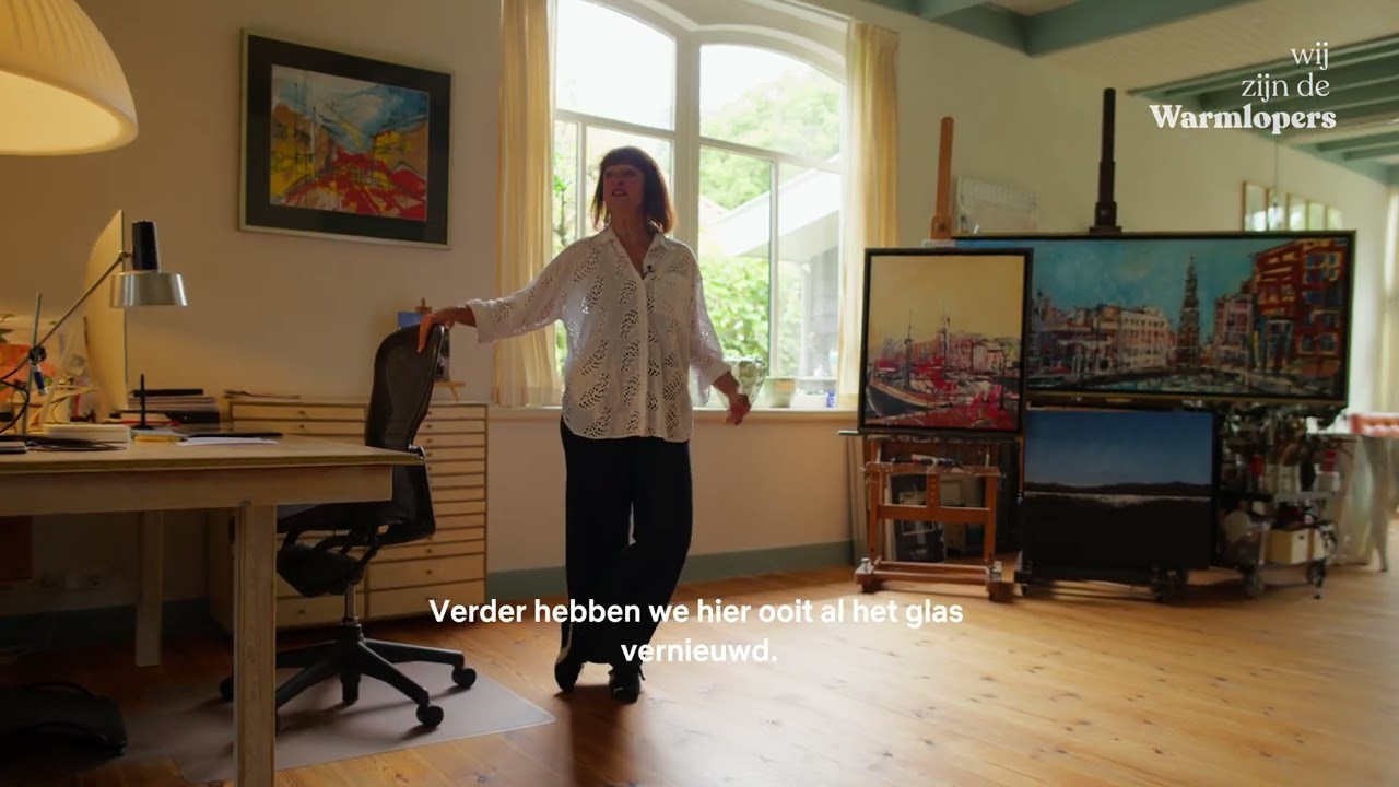 Sylvia uit Haringhuizen verwarmt alleen haar werkplek