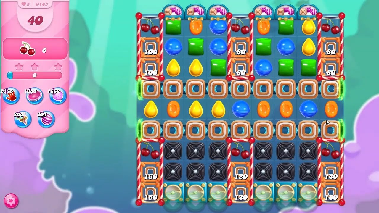 Candy Crush Saga Level 9145 NO BOOSTERS