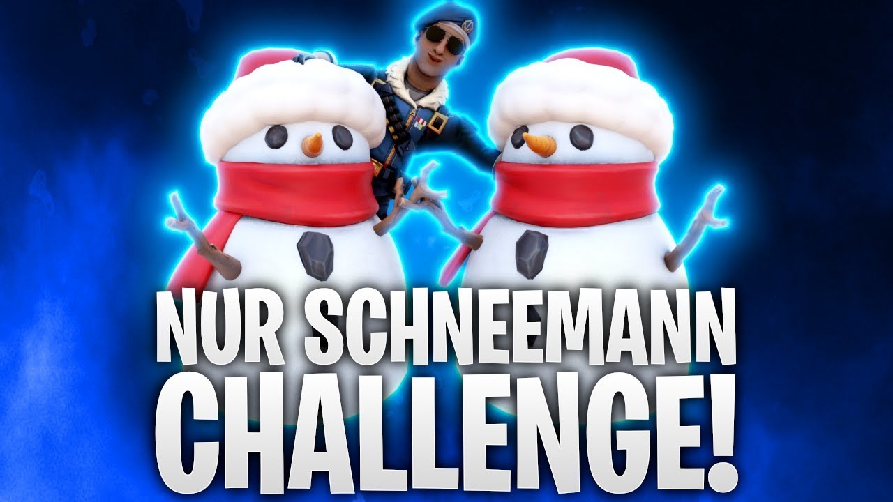 NUR SCHNEEMANN CHALLENGE! ⛄ | Fortnite: Battle Royale