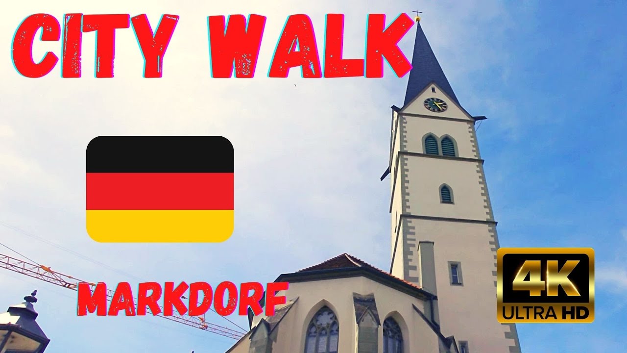 Markdorf - City Walking Bodensee 🇩🇪 ✨ [4K HDR ASMR] April 2022