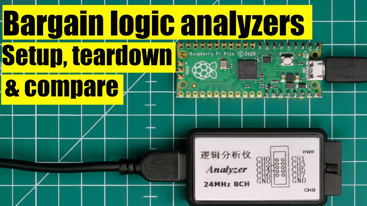 Bargain logic analyzers: setup, teardown and comparisons.
